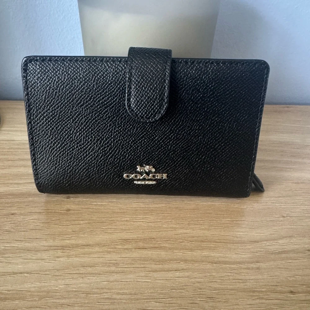 Coach Gray and Black Signature Messenger Bag - Picture 3 of 4